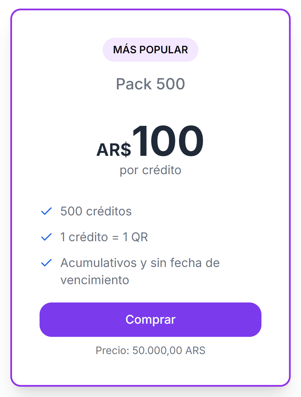 Comprar Créditos