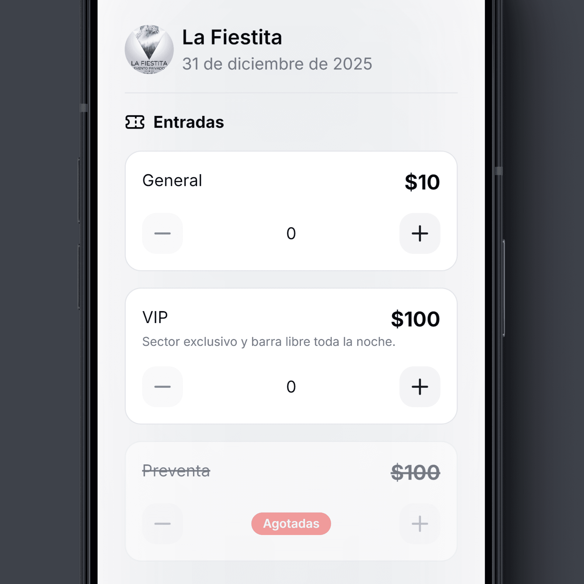 Tipos de Entrada