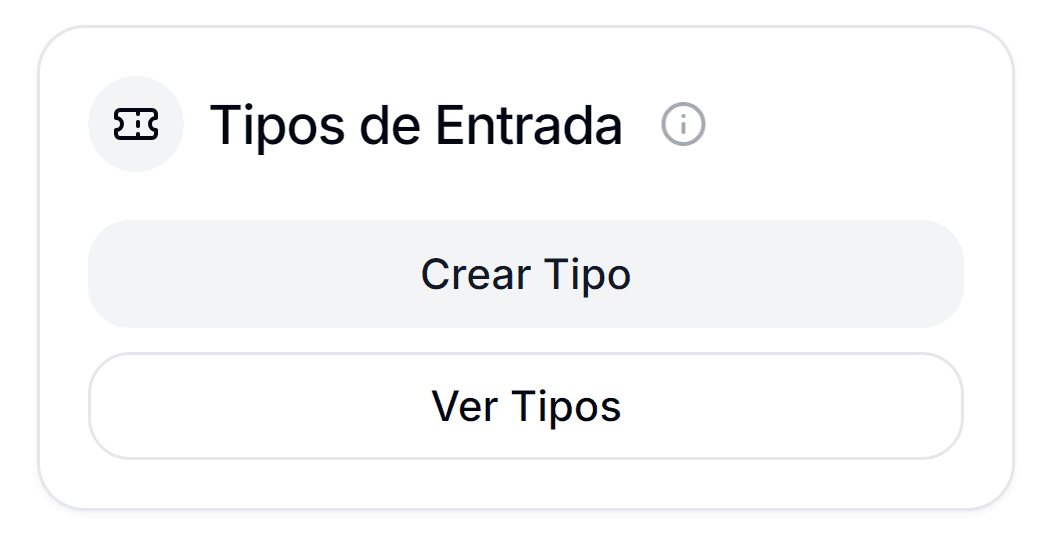 Tipos de Entrada